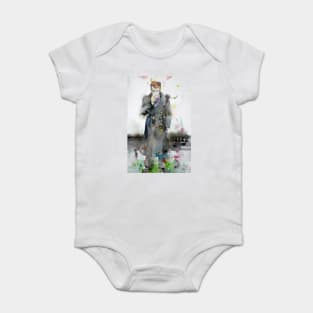 JAMES DEAN watercolor portrait .3 Baby Bodysuit